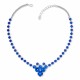 Свадебное колье «Богема (Bermuda Blue)» с кристаллами Сваровски®