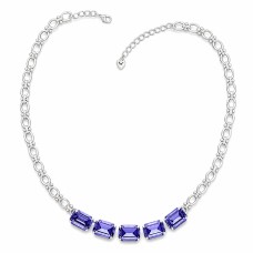 Naiste kaelakee Diamond Sky „Modern IV“ koos Swarovski kristallidega