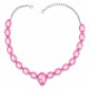 Свадебное колье «Цветной Сезон (Lotus Pink DeLite)» с кристаллами Swarovski®