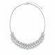 Pulmakaelakee „Spring (White Opal / Aurora Borealis)“ Swarovski® kristallidega