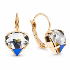 Серьги «Лучия (Bermuda Blue)» с кристаллами Swarovski®
