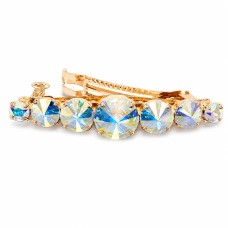 Заколка для волос «Вортекс (Aurora Borealis)» с кристаллами Swarovski®