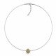 Invisible Sterling Silver Pendant “Invisible (Golden Shadow)” created with Crystals by Swarovski®