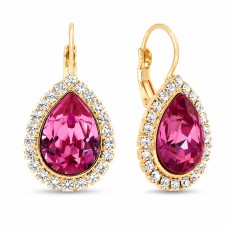 Earrings “Celestial Drop (Rose)” created with Crystals by Swarovski®