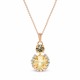 Pendant “Glare (Jonquil)” created with Preciosa® crystals