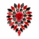 Pross naistele DiamondSky „Atlas (Light Siam / Jet / Graphite)“ Swarovski kristallidega