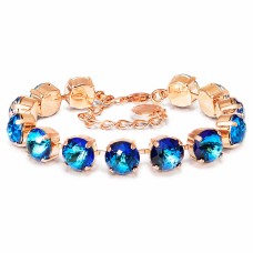 Браслет "Эдем (Bermuda Blue)" с кристаллами Swarovski®