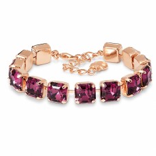 Käevõru naistele DiamondSky „Imperial (Amethyst)“ Swarovski kristallidega