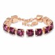 Käevõru naistele DiamondSky „Imperial (Amethyst)“ Swarovski kristallidega