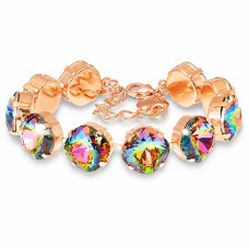 Käevõru naistele DiamondSky „Pimestav Sära IV (Vitrail Medium)“ Swarovski kristallidega