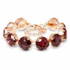 Käevõru naistele DiamondSky „Imperial (Scarlet Black Patina)“ Swarovski kristallidega