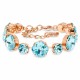 Bracelet “Glare” (Aqua Bohemica) with Preciosa® crystals