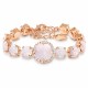 Käevõru naistele DiamondSky „Sädelev Sära III (Rose Water Opal)“ Swarovski® kristallidega