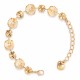 Bracelet “Vortex II” (Light Peach) with Preciosa® crystals