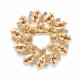 Pross naistele DiamondSky „Crystal Wreath (Golden Shadow)“ Swarovski kristallidega