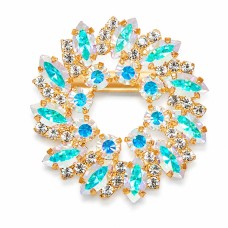 Pross naistele DiamondSky „Crystal Wreath (Aurora Borealis)“ Swarovski kristallidega