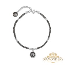 Серебряный браслет "Юкка (Silver Night)" из серебра 925 пробы
