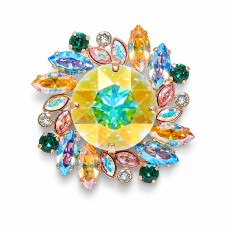 Pross naistele DiamondSky „Jupiter (Aurora Borealis)“ Swarovski kristallidega