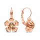 Earrings “Colorful Splendor” (Golden Shadow) adorned with Crystals by Swarovski®