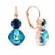 Earrings “Glare (Bermuda Blue)” created with Preciosa® crystals