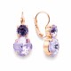 Earrings “Glare (Violet)” with Preciosa® crystals