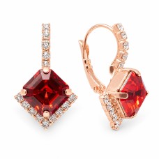 Серьги «Империум III (Scarlet)» с кристаллами Swarovski®