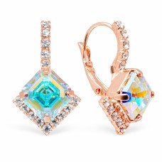 Earrings “Imperial III” (Aurora Borealis) embellished with Crystals by Swarovski®