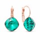 Серьги «Ослепительный Блеск IV (Emerald)» с кристаллами Swarovski®