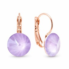 Earrings “Clarice II” (Lilac) created with Crystals by Swarovski®