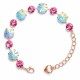 Bracelet “Vortex II” (Aurora Borealis / Fuchsia) with Preciosa® crystals