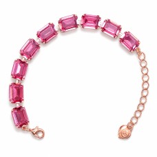 Käevõru naistele DiamondSky „Radiance (Rose Diamond Touch Light)“ Swarovski kristallidega