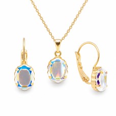 Komplekt „Baroque Mirror (Aurora Borealis)“ koos Swarovski® kristallidega