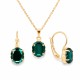 Комплект «Зеркало Барокко (Emerald)» с кристаллами Swarovski®
