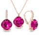 Jewelry Set “Crete (Fuchsia)” created with Preciosa® crystals