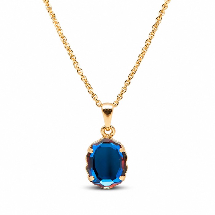 Комплект «Зеркало Барокко (Meridian Blue)» с кристаллами Swarovski®