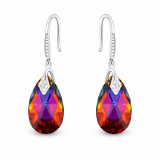 925 Sterling Silver Earrings “Baroque III (Volcano)” created with Crystals by Swarovski®