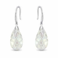 925 Sterling Silver Earrings “Baroque III (Moonlight)” adorned with Crystals by Swarovski®
