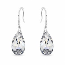 925 Sterling Silver Earrings “Baroque III (Comet Argent Light)” created with Crystals by Swarovski®