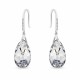 925 Sterling Silver Earrings “Baroque III (Comet Argent Light)” created with Crystals by Swarovski®