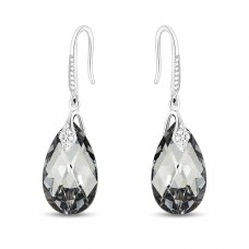 Naiste kõrvarõngad Diamond Sky „Baroque III (Light Chrome)“ koos Swarovski kristallidega