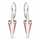 Naiste kõrvarõngad Diamond Sky „Spike II (Antique Pink)“ koos Swarovski kristallidega