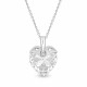 Серебряный кулон «Купидон II» с кристаллами Swarovski®