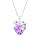 Серебряный кулон «Купидон (Vitrail Light)» с кристаллами Swarovski®