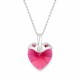 Naiste kaelakee DiamondSky „Cupid (Scarlet)“ Swarovski kristallidega
