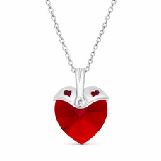 925 Sterling Silver Pendant “Cupid (Siam)” created with Crystals by Swarovski®