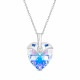Серебряный кулон «Купидон (Aurora Borealis)» с кристаллами Swarovski®