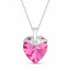 925 Sterling Silver Pendant “Cupid” (Rose AB) embellished with Crystals by Swarovski®