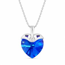 Naiste kaelakee DiamondSky „Cupid (Sapphire AB)“ Swarovski kristallidega