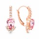 Ehtekomplekt naistele „Leonora II (Light Rose)“ Preciosa® kristallidega