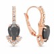 Ehtekomplekt naistele „Leonora II (Jet Hematite)“ Preciosa® kristallidega